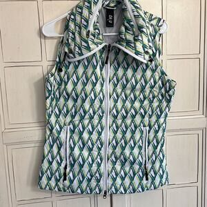 Nivo size small womens zip up printed vest
